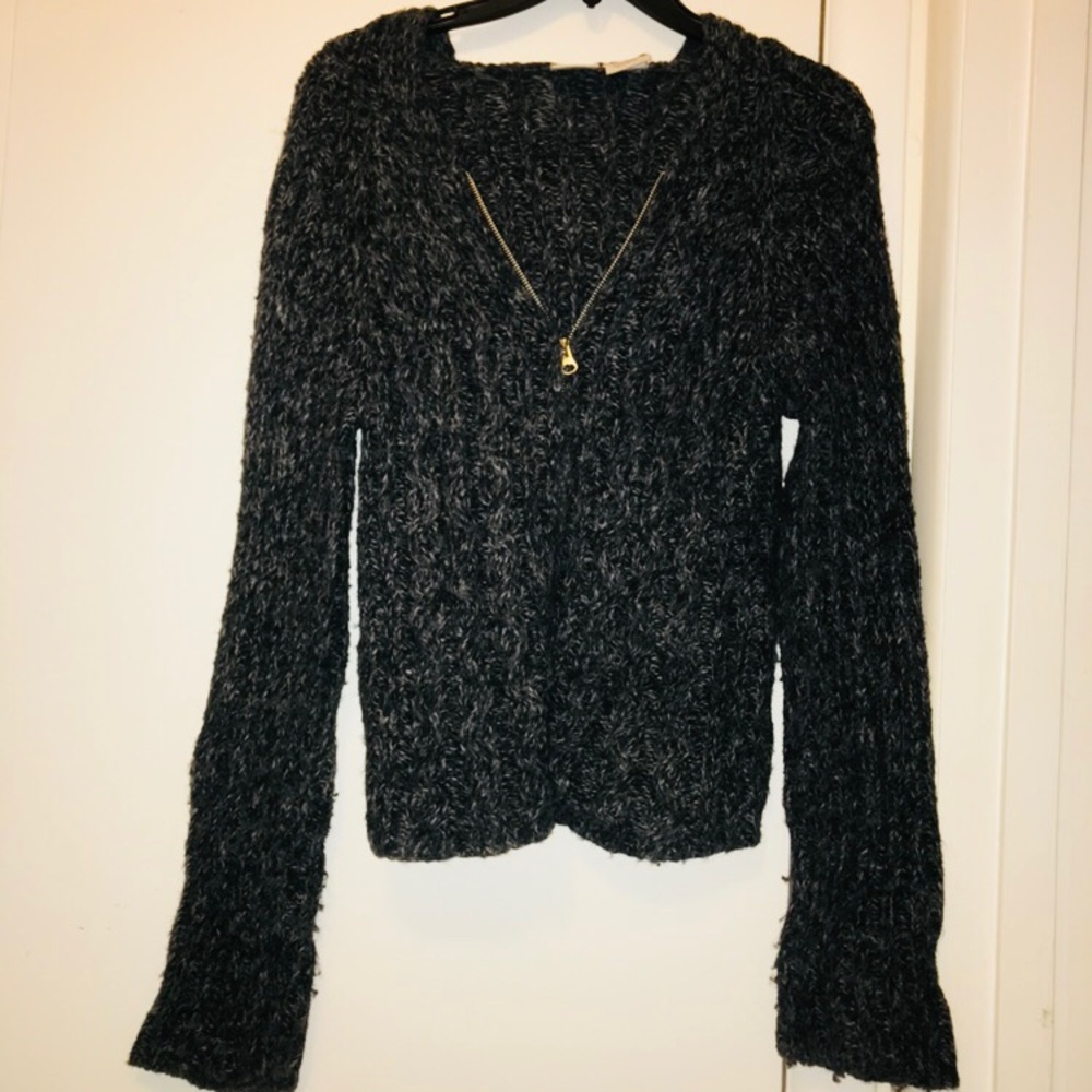 Snowflake VTG Hooded Sweater Jacket Sz Jr’s Large